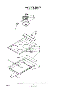 05 - Cooktop parts for Whirlpool Range RS6300XKW1 from AppliancePartsPros.com