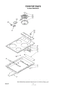 05 - Cooktop parts for Whirlpool Range RS6300XKW3 from AppliancePartsPros.com