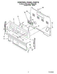 02 - Control Panel Parts parts for Whirlpool Range RF264LXSQ3 from AppliancePartsPros.com