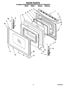 05 - Door Parts, Optional Parts (Not Included) parts for Whirlpool Range RF263LXTT3 from AppliancePartsPros.com
