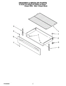 04 - Drawer & Broiler Parts parts for Whirlpool Range RF114PXSQ3 from AppliancePartsPros.com