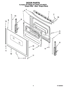 05 - Door Parts, Optional Parts (Not Included) parts for Whirlpool Range RF114PXSQ3 from AppliancePartsPros.com