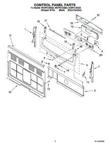 02 - Control Panel Parts parts for Whirlpool Range WERP4120SS2 from AppliancePartsPros.com