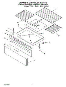 04 - Drawer & Broiler Parts parts for Whirlpool Range WERP4120SS2 from AppliancePartsPros.com