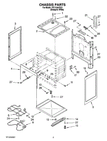 03 - Chassis Parts parts for Whirlpool Range RF110AXSQ3 from AppliancePartsPros.com
