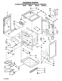 03 - Chassis Parts parts for Whirlpool Range RF263LXTQ3 from AppliancePartsPros.com