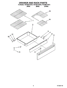05 - Drawer And Rack Parts, Optional Parts (Not Included) parts for Whirlpool Range YGY399LXUS10 from AppliancePartsPros.com