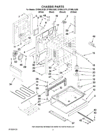 03 - Chassis Parts parts for Whirlpool Range GY399LXUS0 from AppliancePartsPros.com
