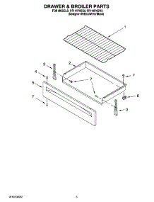 04 - Drawer & Broiler Parts parts for Whirlpool Range RF111PXSQ3 from AppliancePartsPros.com