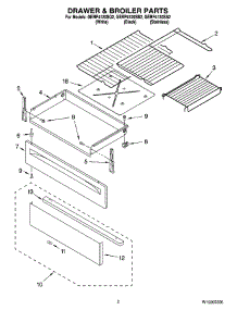 02 - Drawer & Broiler Parts parts for Whirlpool Range GERP4120SQ2 from AppliancePartsPros.com