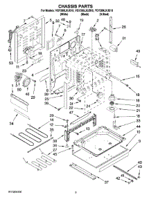 03 - Chassis Parts parts for Whirlpool Range YGY399LXUB10 from AppliancePartsPros.com
