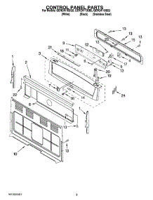 04 - Control Panel Parts parts for Whirlpool Range GERC4110SS2 from AppliancePartsPros.com