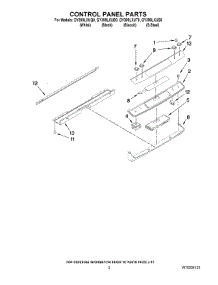02 - Control Panel Parts parts for Whirlpool Range GY399LXUB0 from AppliancePartsPros.com