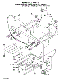 03 - Manifold Parts parts for Whirlpool Range SF265LXTQ2 from AppliancePartsPros.com