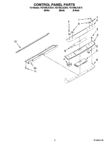02 - Control Panel Parts parts for Whirlpool Range YGY399LXUQ10 from AppliancePartsPros.com
