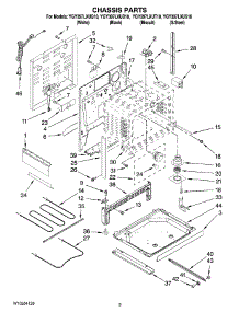 03 - Chassis Parts parts for Whirlpool Range YGY397LXUS10 from AppliancePartsPros.com