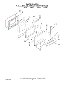 04 - Door Parts parts for Whirlpool Range GY399LXUQ0 from AppliancePartsPros.com