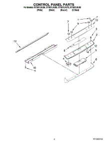 02 - Control Panel Parts parts for Whirlpool Range GY397LXUS0 from AppliancePartsPros.com