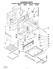 03 - Chassis Parts parts for Whirlpool Range GY397LXUS0 from AppliancePartsPros.com