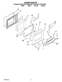 04 - Door Parts parts for Whirlpool Range GY397LXUS0 from AppliancePartsPros.com