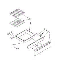 Drawer And Rack parts for Whirlpool Range YGY397LXUS0 from AppliancePartsPros.com