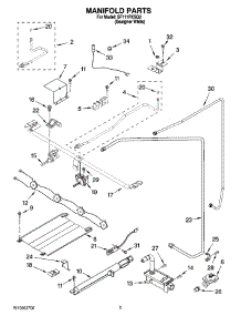 03 - Manifold Parts parts for Whirlpool Range SF111PXSQ2 from AppliancePartsPros.com