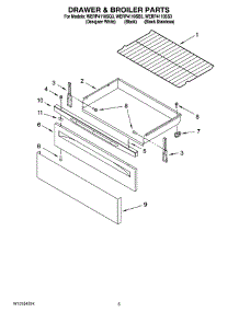 04 - Drawer & Broiler Parts parts for Whirlpool Range WERP4110SS3 from AppliancePartsPros.com