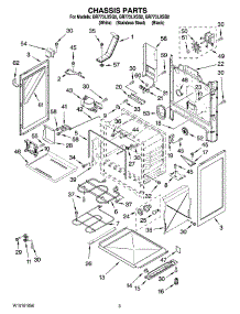 03 - Chassis Parts parts for Whirlpool Range GR773LXSB2 from AppliancePartsPros.com