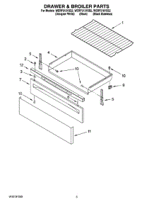 04 - Drawer & Broiler Parts parts for Whirlpool Range WERP3101SQ2 from AppliancePartsPros.com