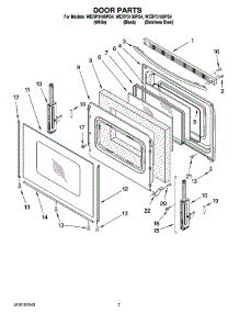 05 - Door Parts, Optional Parts parts for Whirlpool Range WERP3100PB4 from AppliancePartsPros.com