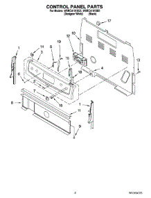 02 - Control Panel Parts parts for Whirlpool Range WERC4101SQ3 from AppliancePartsPros.com