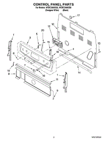 02 - Control Panel Parts parts for Whirlpool Range WERE3000SB2 from AppliancePartsPros.com