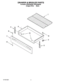 04 - Drawer & Broiler Parts parts for Whirlpool Range WERE3000SB2 from AppliancePartsPros.com