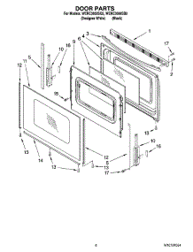 05 - Door Parts, Optional Parts parts for Whirlpool Range WERE3000SB2 from AppliancePartsPros.com