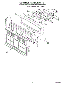 02 - Control Panel Parts parts for Whirlpool Range GR673LXSQ2 from AppliancePartsPros.com