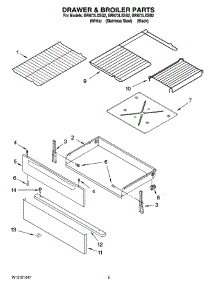 04 - Drawer & Broiler Parts parts for Whirlpool Range GR673LXSQ2 from AppliancePartsPros.com