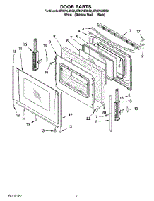 05 - Door Parts, Optional Parts (Not Included) parts for Whirlpool Range GR673LXSB2 from AppliancePartsPros.com