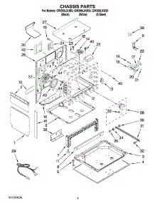 03 - Chassis Parts parts for Whirlpool Range GW399LXUQ0 from AppliancePartsPros.com