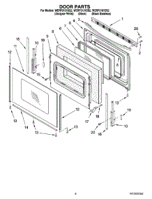 05 - Door Parts, Optional Parts (Not Included) parts for Whirlpool Range WERP3101SS2 from AppliancePartsPros.com