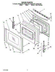 05 - Door Parts, Optional Parts parts for Whirlpool Range GR563LXSQ2 from AppliancePartsPros.com