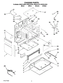03 - Chassis Parts parts for Whirlpool Range GW397LXUQ0 from AppliancePartsPros.com
