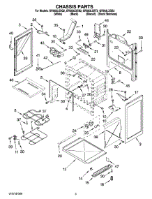 03 - Chassis Parts parts for Whirlpool Range GR563LXSS2 from AppliancePartsPros.com