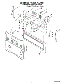 02 - Control Panel Parts parts for Whirlpool Range RF110AXST2 from AppliancePartsPros.com