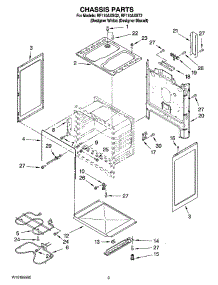 03 - Chassis Parts parts for Whirlpool Range RF110AXST2 from AppliancePartsPros.com