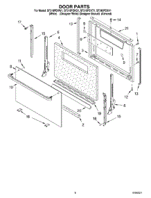 06 - Door Parts, Miscellaneous Parts parts for Whirlpool Range SF310PEKQ1 from AppliancePartsPros.com