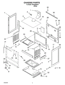 04 - Chassis Parts parts for Whirlpool Range SF302BSKW1 from AppliancePartsPros.com