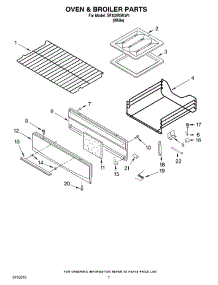 05 - Oven & Broiler Parts parts for Whirlpool Range SF302BSKW1 from AppliancePartsPros.com