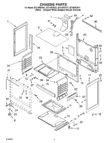 04 - Chassis Parts parts for Whirlpool Range SF310PEKT1 from AppliancePartsPros.com
