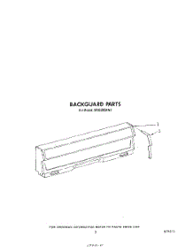 03 - Backguard parts for Whirlpool Range SF302BSKN0 from AppliancePartsPros.com