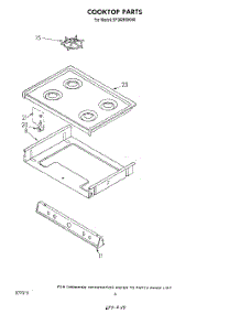 06 - Cook Top parts for Whirlpool Range SF302BSKN0 from AppliancePartsPros.com